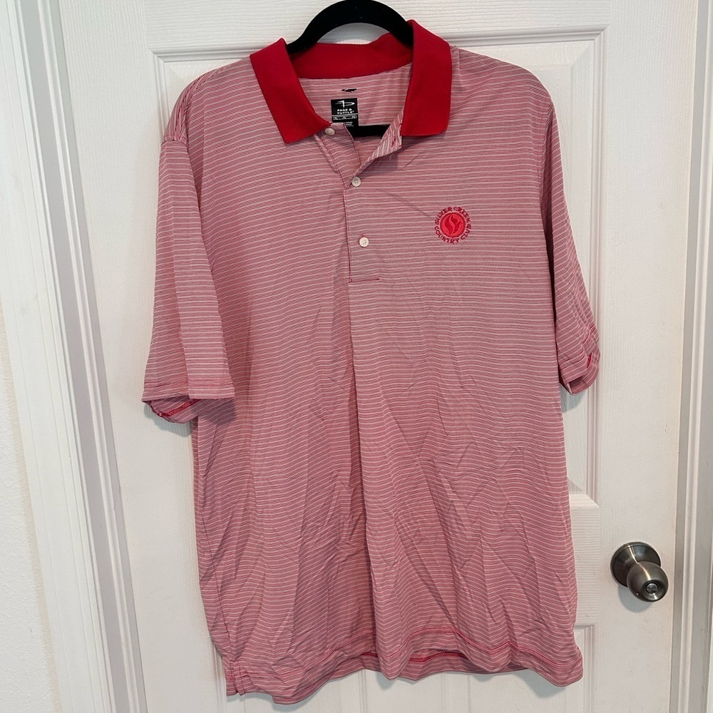 Page & Tuttle XL Men’s Pink and Gray Golf Shirt